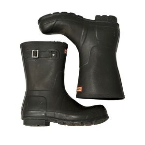 Hunter Men’s Original Short Rain Boots Black size US 12